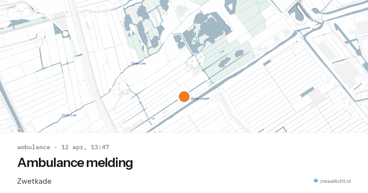 Ambulance melding — 12 apr 2026