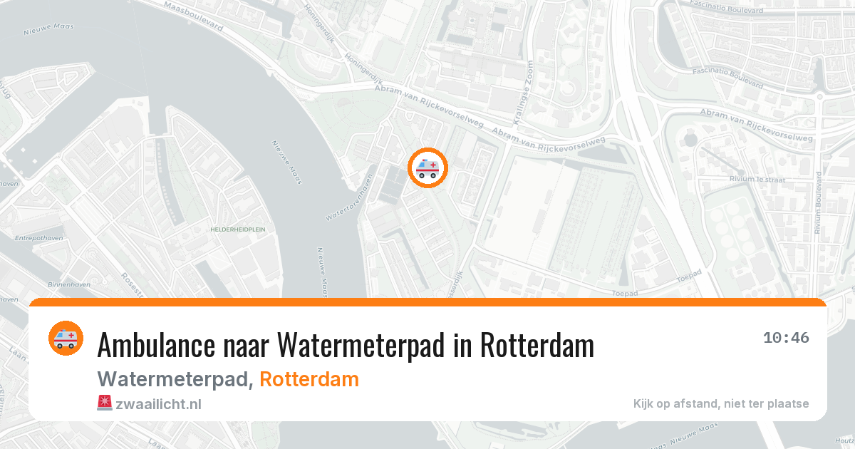 Ambulance naar Watermeterpad in Rotterdam — 8 jul 2026