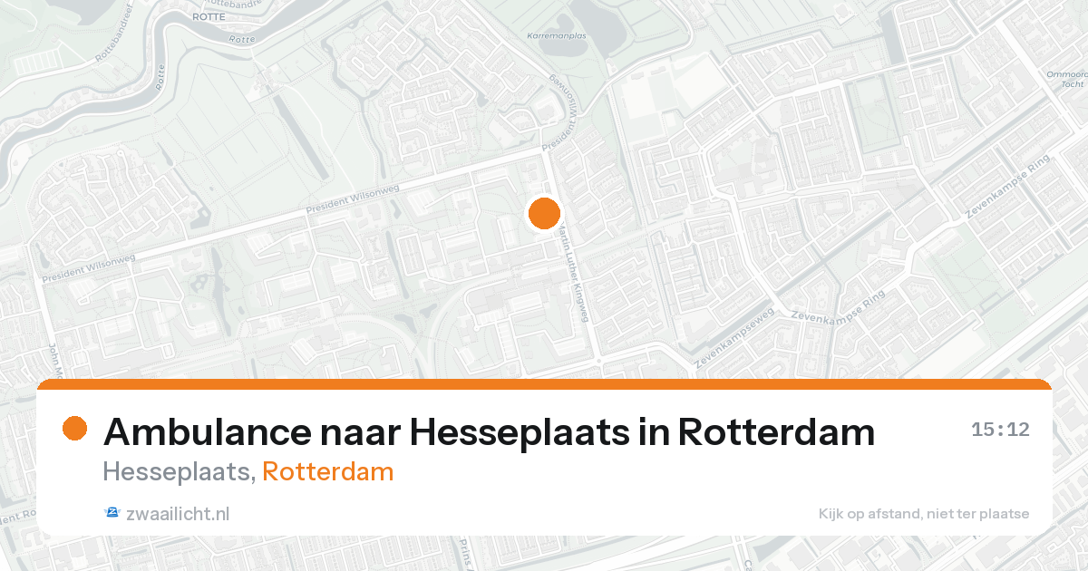 Ambulance naar Hesseplaats in Rotterdam — 16 aug 2026