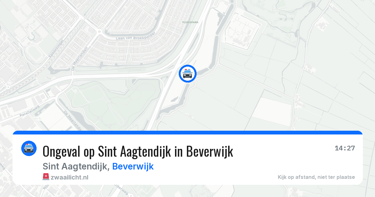 Ongeval op Sint Aagtendijk in Beverwijk — 28 apr 2026