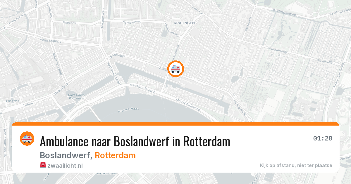 Ambulance naar Boslandwerf in Rotterdam — 25 jun 2026