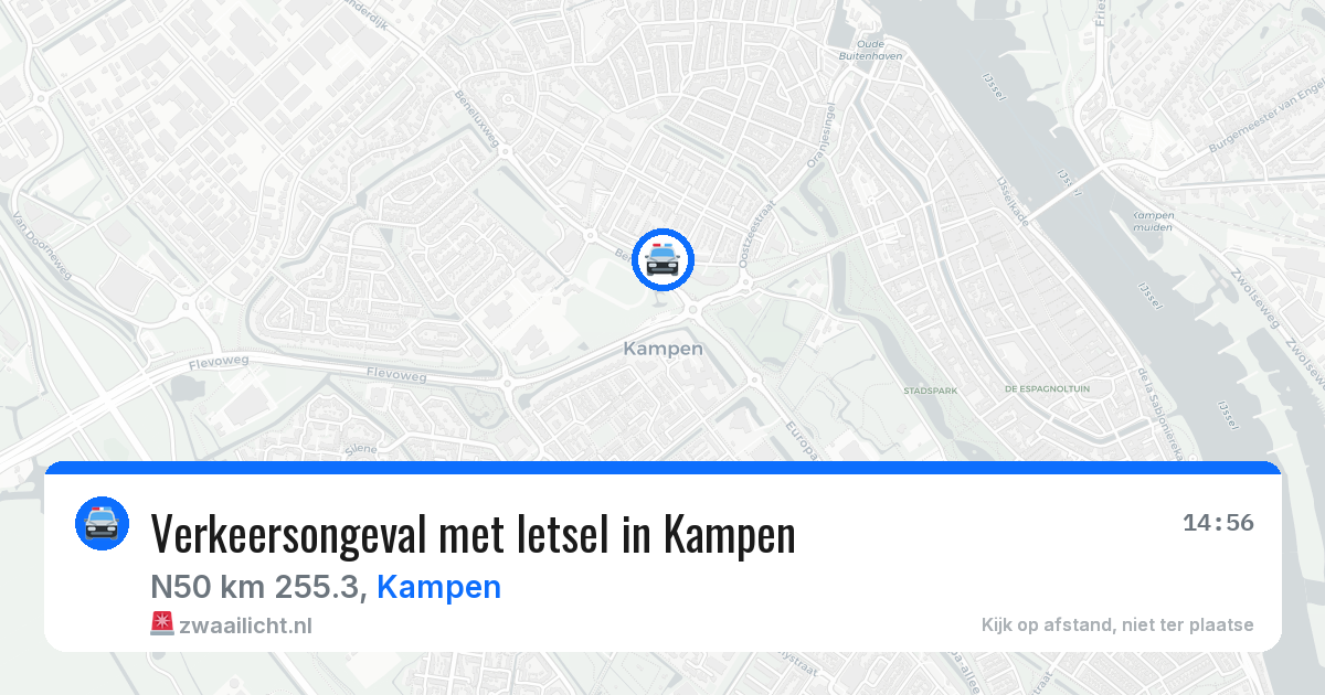 Verkeersongeval met letsel in Kampen — 26 apr 2026