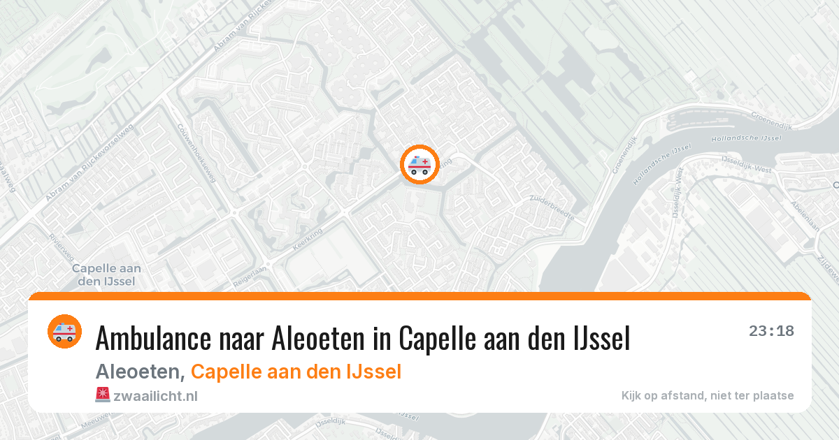 Ambulance naar Aleoeten in Capelle aan den IJssel — 25 jul 2026