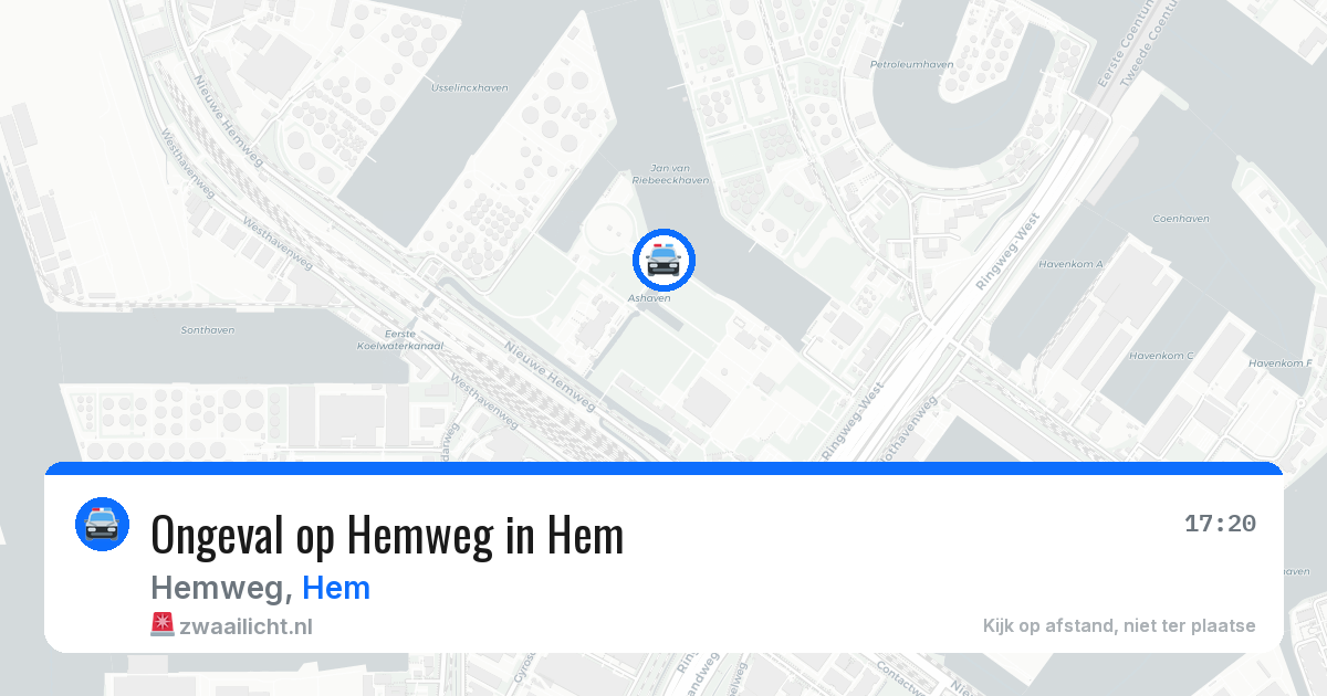 Ongeval op Hemweg in Hem — 16 jun 2026