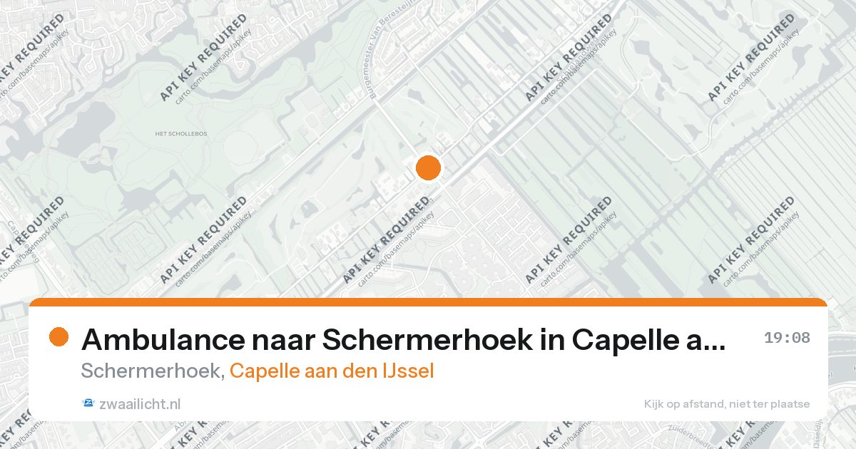 Ambulance naar Schermerhoek in Capelle aan den IJssel — 26 aug 2026