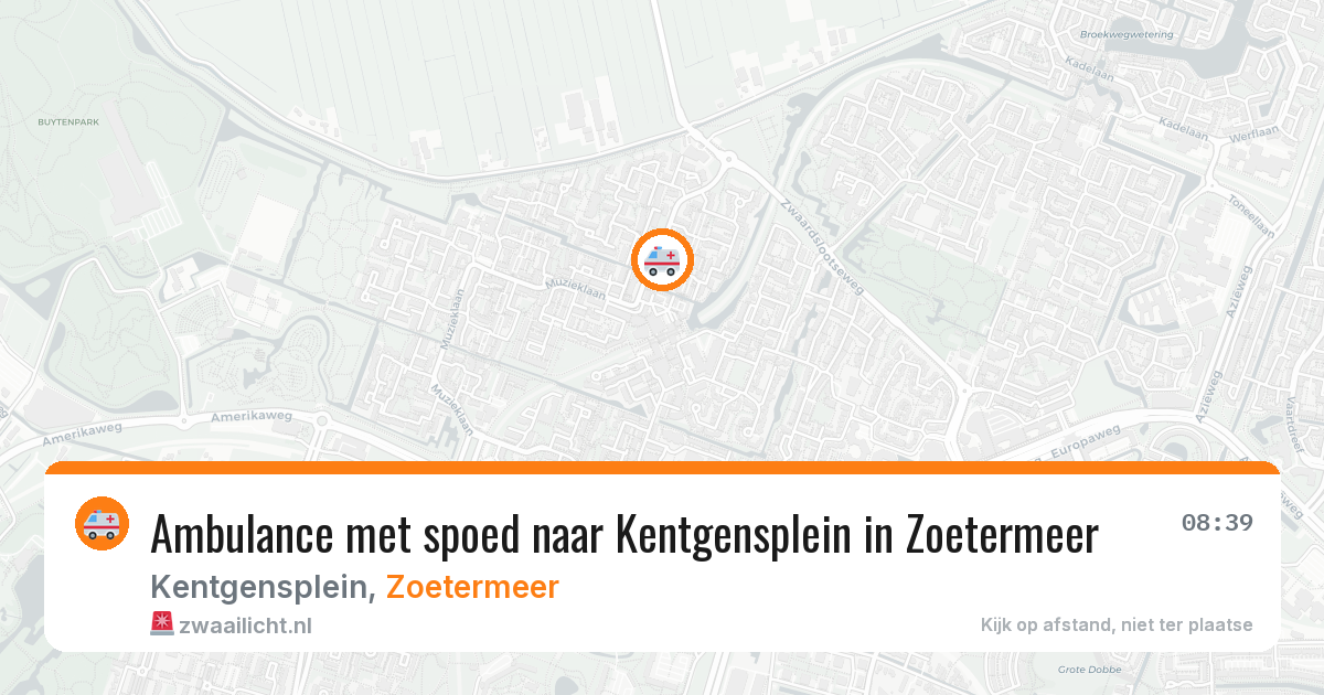 Ambulance met spoed naar Kentgensplein in Zoetermeer — 17 jan 2026