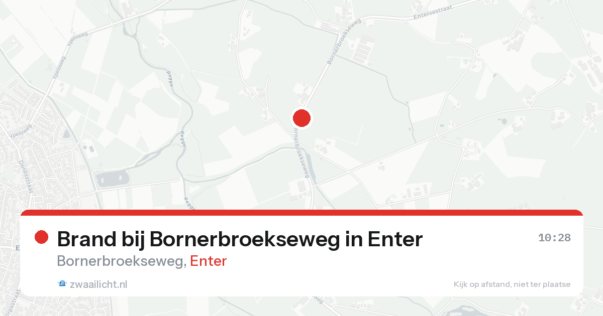 Brand bij Bornerbroekseweg in Enter — 14 aug 2026