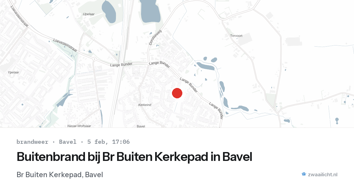 Buitenbrand bij Br Buiten Kerkepad in Bavel — 5 feb 2026