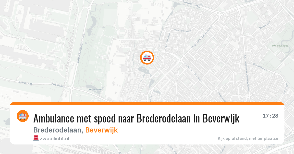 Ambulance met spoed naar Brederodelaan in Beverwijk — 30 apr 2026