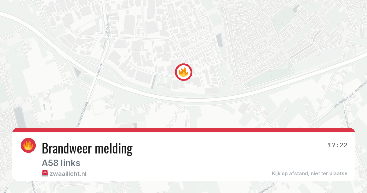 Brandweer melding — 2 mei 2026