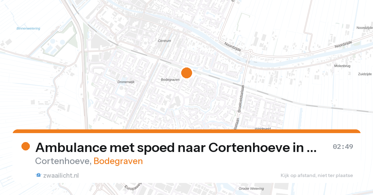 Ambulance met spoed naar Cortenhoeve in Bodegraven — 22 jan 2026