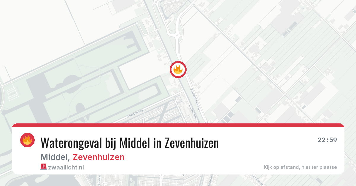Waterongeval bij Middel in Zevenhuizen — 4 aug 2026