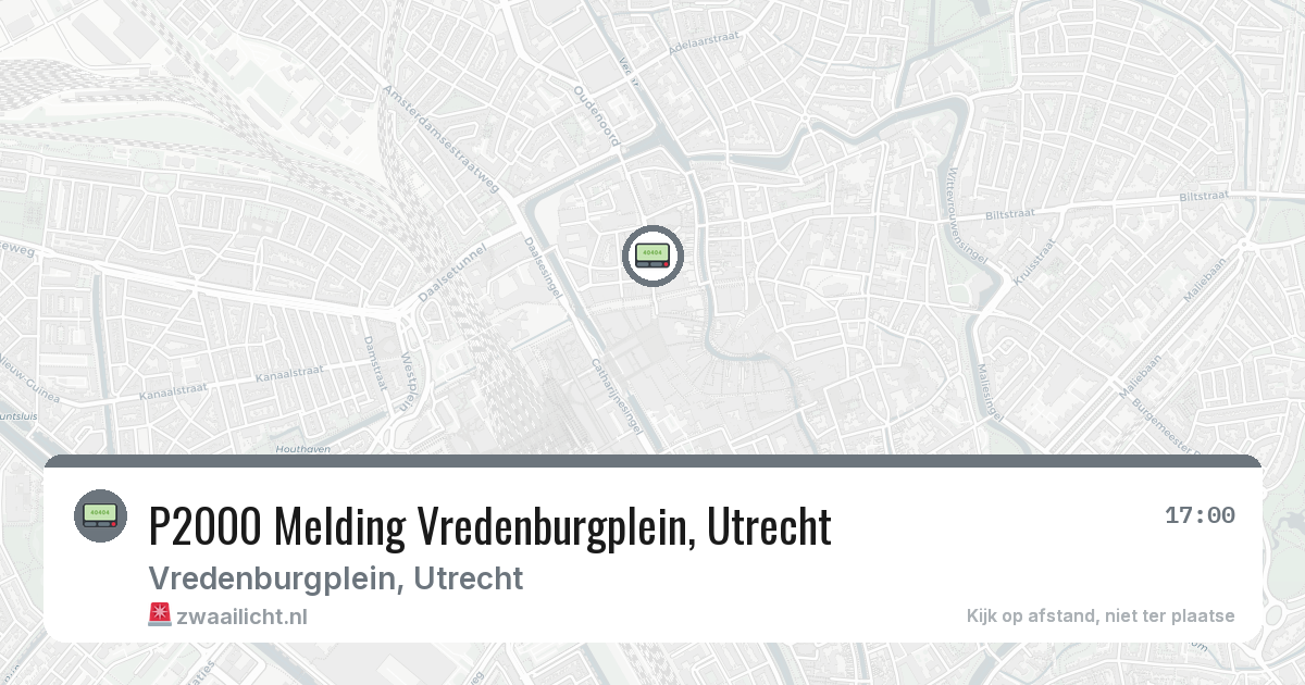 P2000 Melding Vredenburgplein, Utrecht — 29 jan 2026