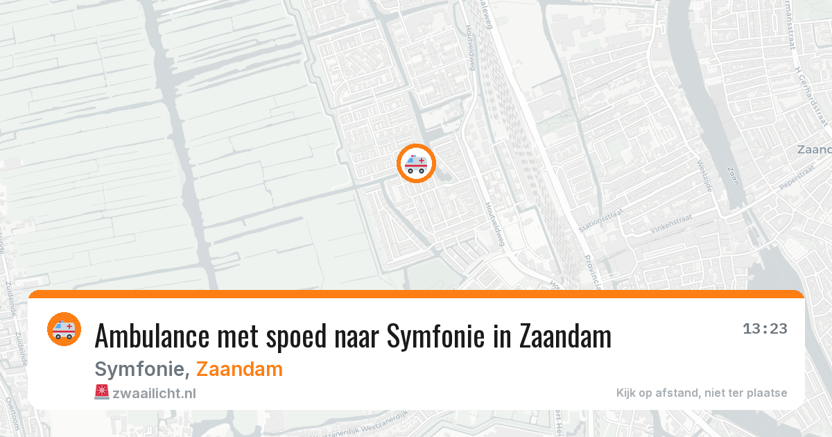 Ambulance met spoed naar Symfonie in Zaandam — 29 jan 2026