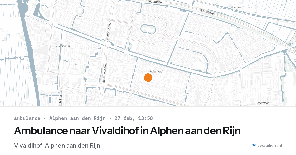 Ambulance naar Vivaldihof in Alphen aan den Rijn — 27 feb 2026