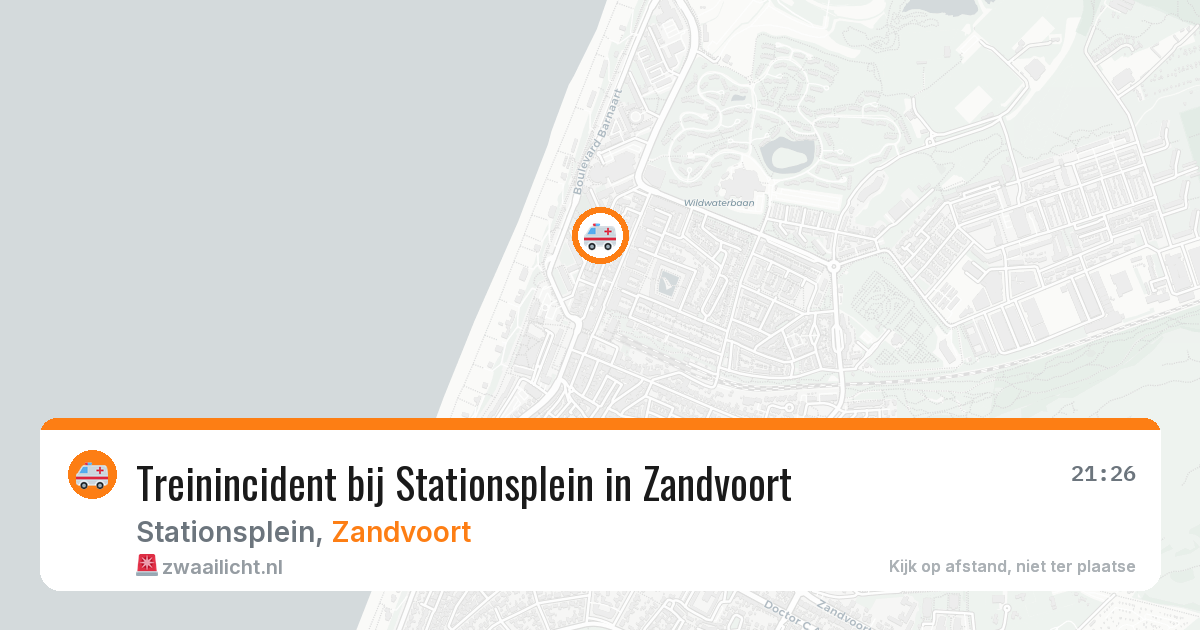 Treinincident bij Stationsplein in Zandvoort — 11 mei 2026