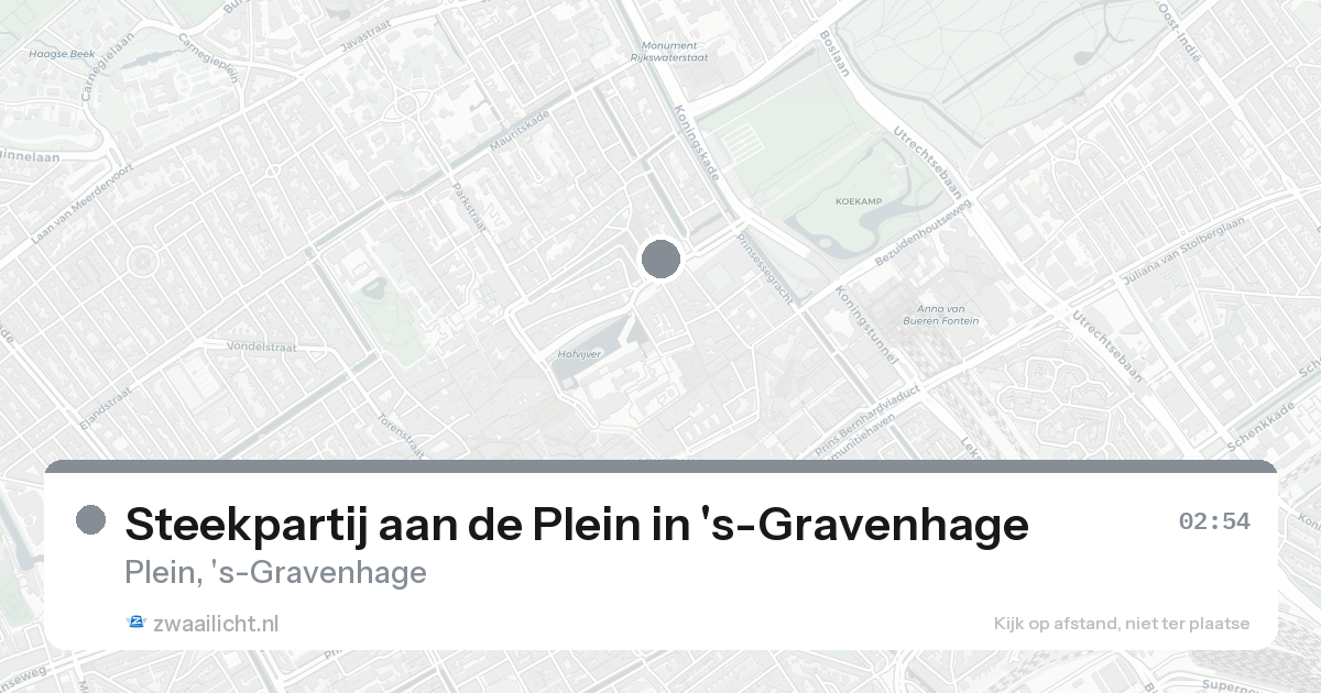 Steekpartij aan de Plein in 's-Gravenhage — 31 jan 2026