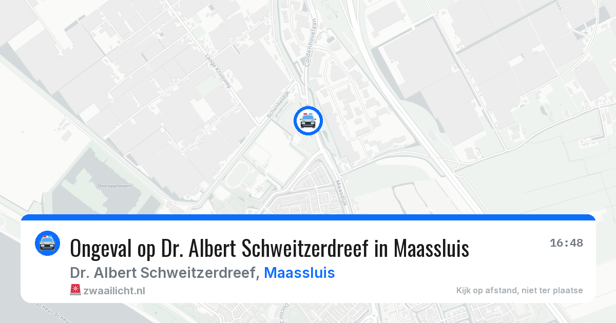 Ongeval op Dr. Albert Schweitzerdreef in Maassluis — 15 jun 2026