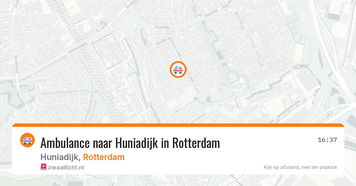 Ambulance naar Huniadijk in Rotterdam — 21 apr 2026