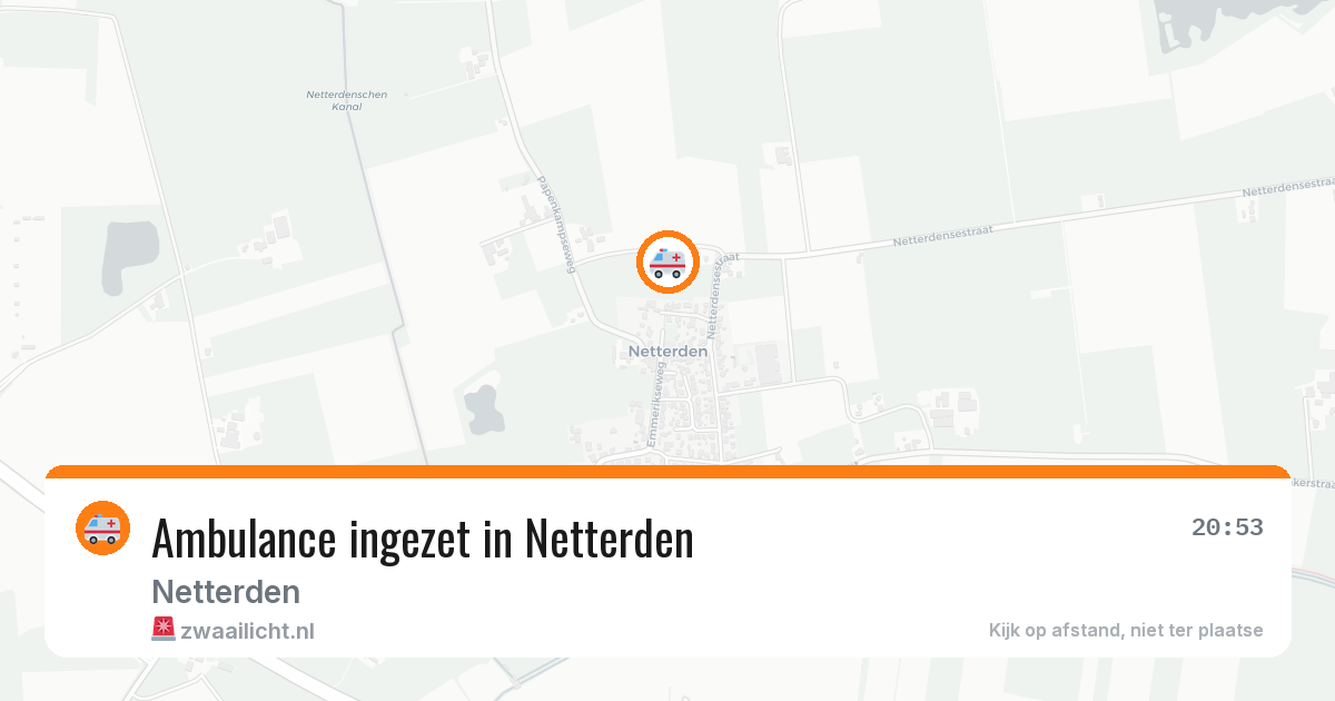 Ambulance ingezet in Netterden — 7 mrt 2026