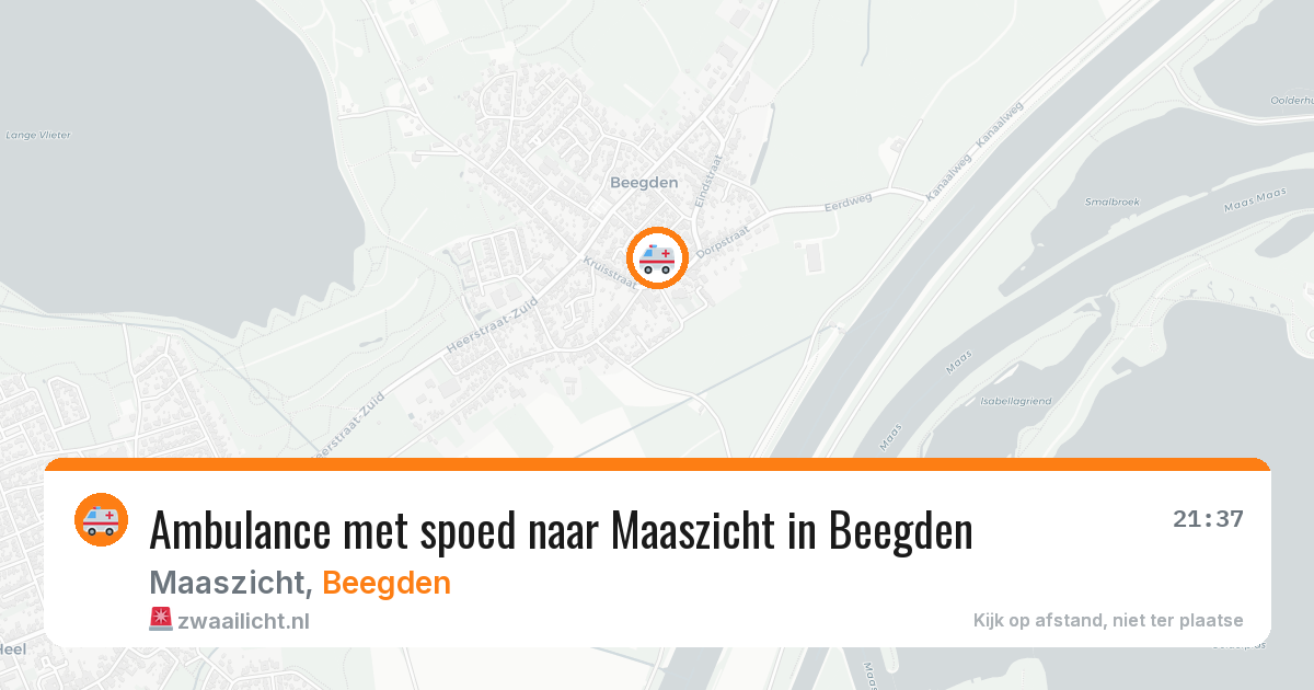 Ambulance met spoed naar Maaszicht in Beegden — 2 aug 2026
