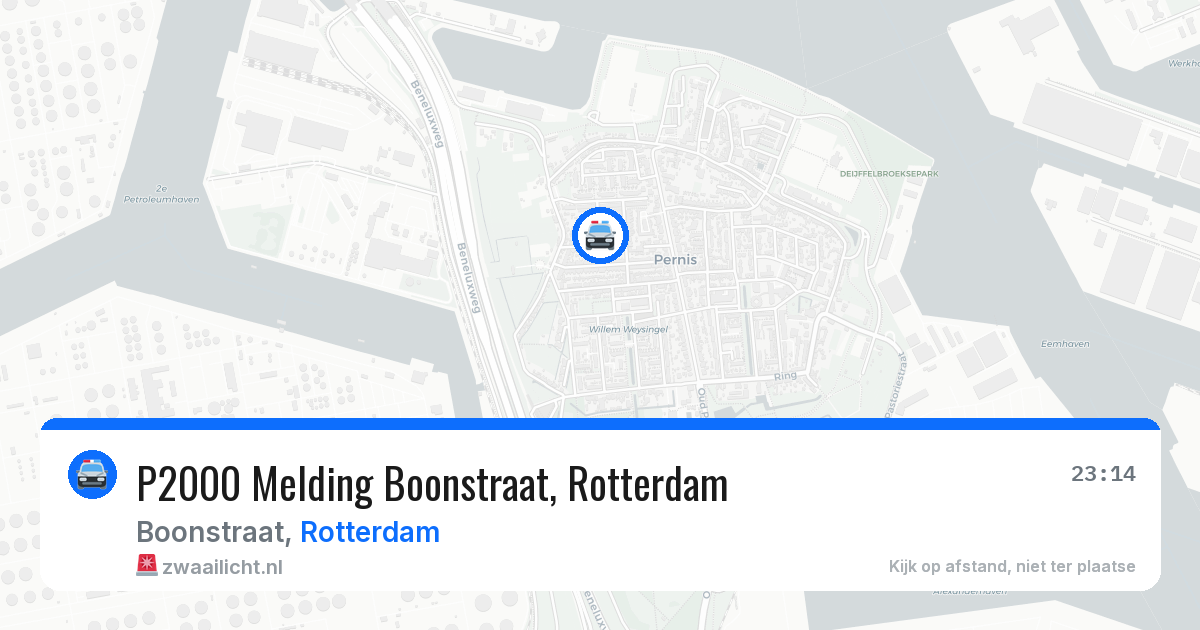 P2000 Melding Boonstraat, Rotterdam — 4 jul 2026