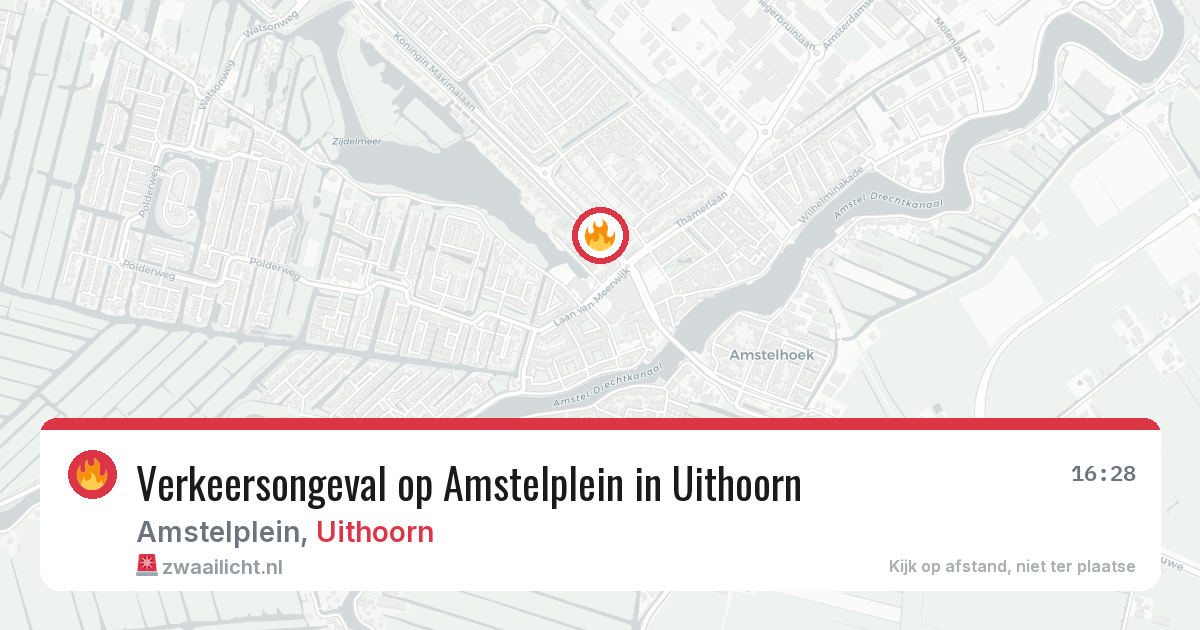 Verkeersongeval op Amstelplein in Uithoorn — 2 jul 2026