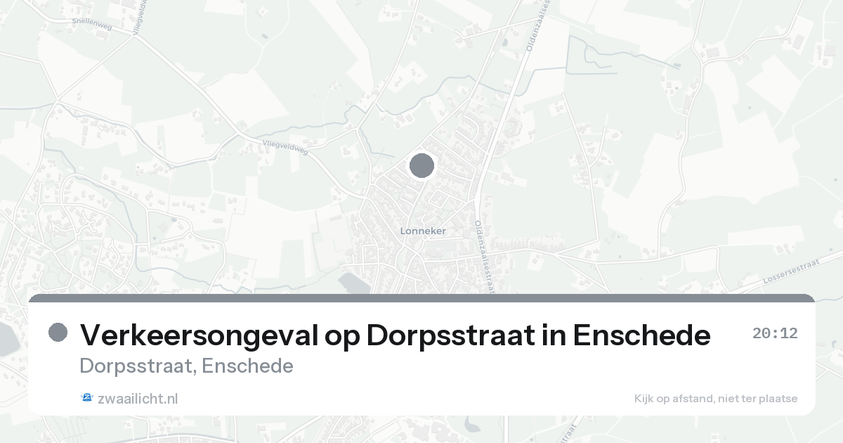 Verkeersongeval op Dorpsstraat in Enschede — 7 feb 2026