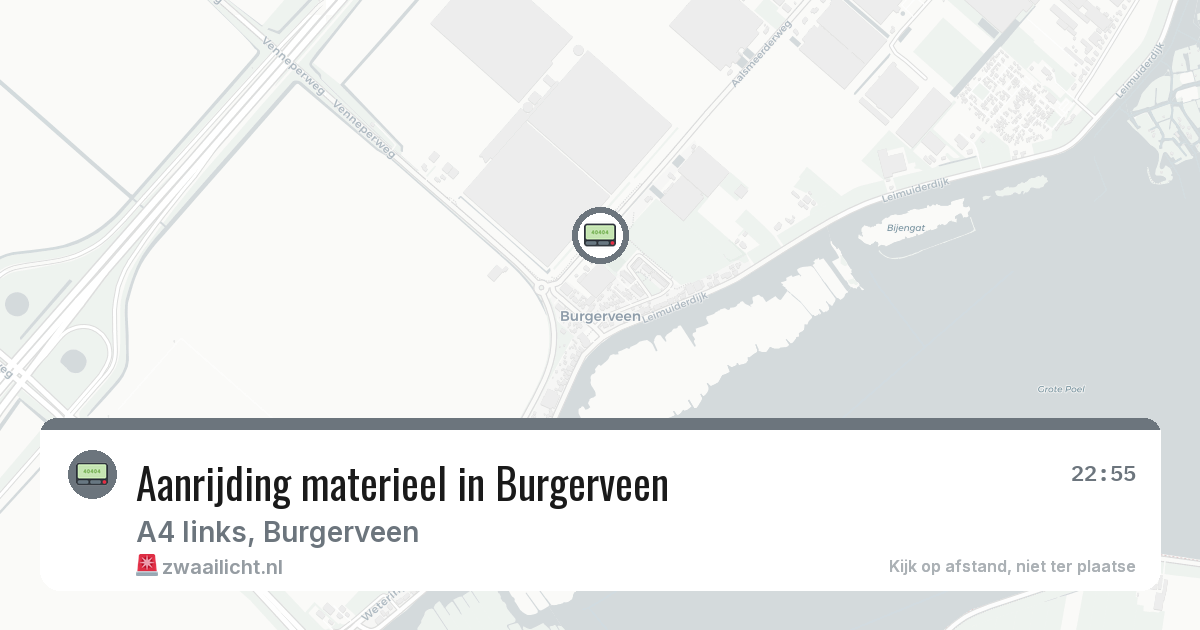 Aanrijding materieel in Burgerveen — 6 mrt 2026