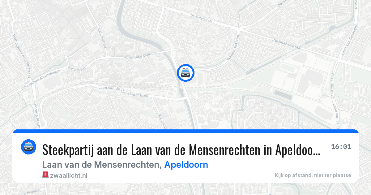 Steekpartij aan de Laan van de Mensenrechten in Apeldoorn — 27 mei 2026