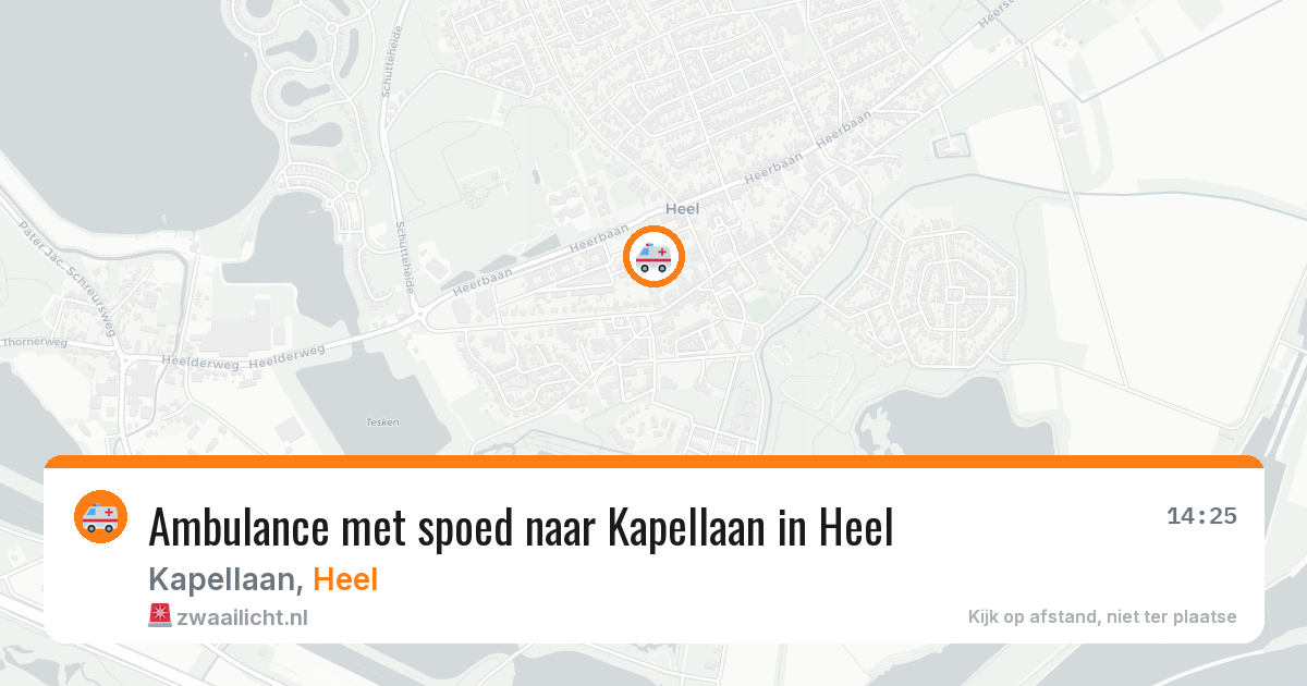 Ambulance met spoed naar Kapellaan in Heel — 1 jul 2026