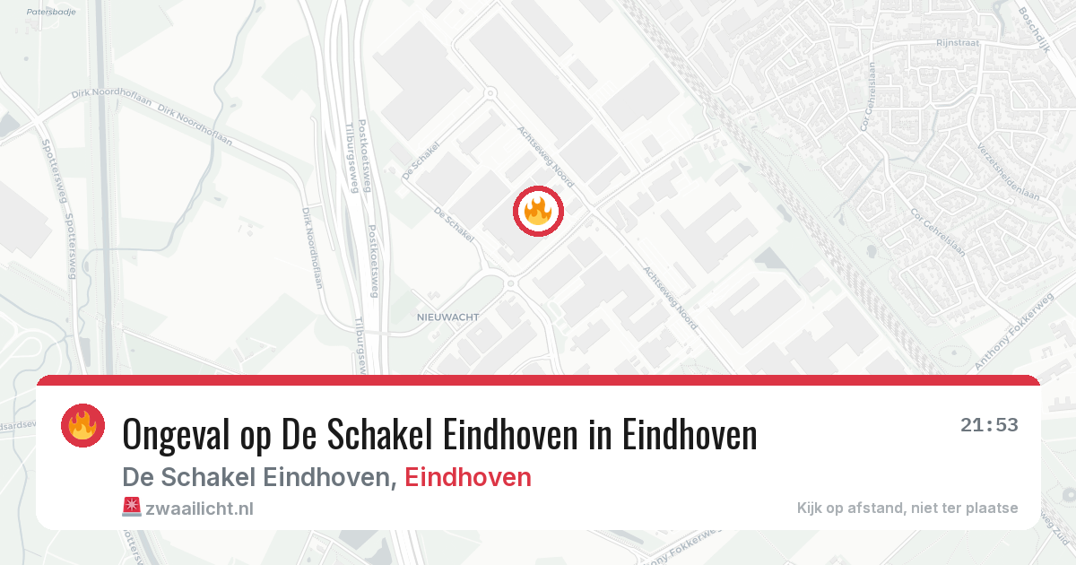 Ongeval op De Schakel Eindhoven in Eindhoven — 31 jul 2026