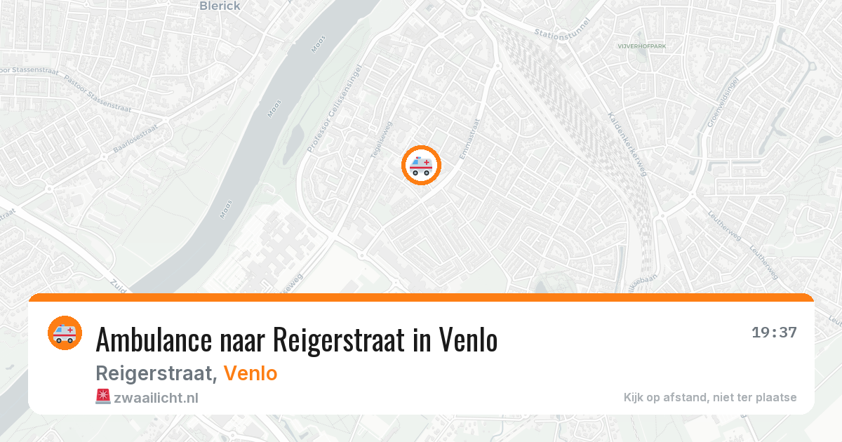 Ambulance naar Reigerstraat in Venlo — 1 jun 2026