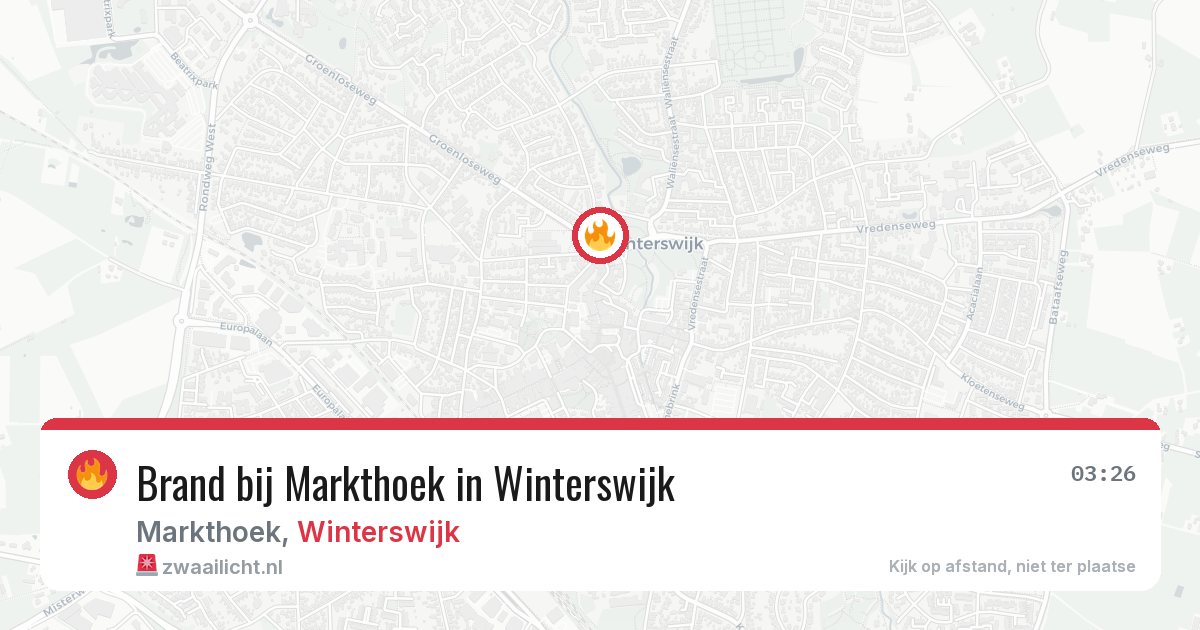 Brand bij Markthoek in Winterswijk — 19 mei 2026