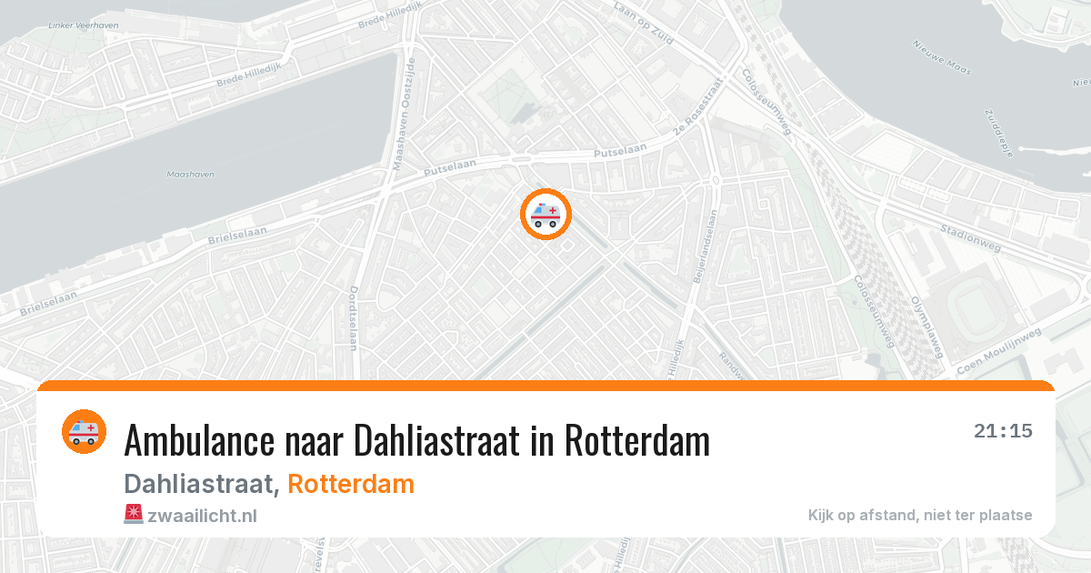 Ambulance naar Dahliastraat in Rotterdam — 11 aug 2026