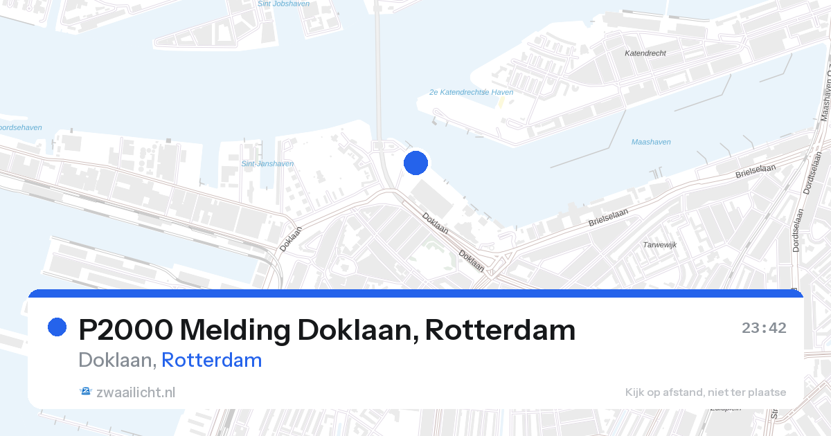 P2000 Melding Doklaan, Rotterdam — 26 aug 2026