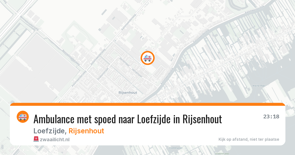 Ambulance met spoed naar Loefzijde in Rijsenhout — 27 jun 2026