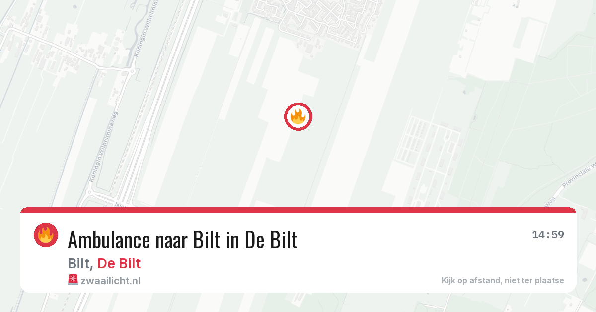 Ambulance naar Bilt in De Bilt — 30 apr 2026