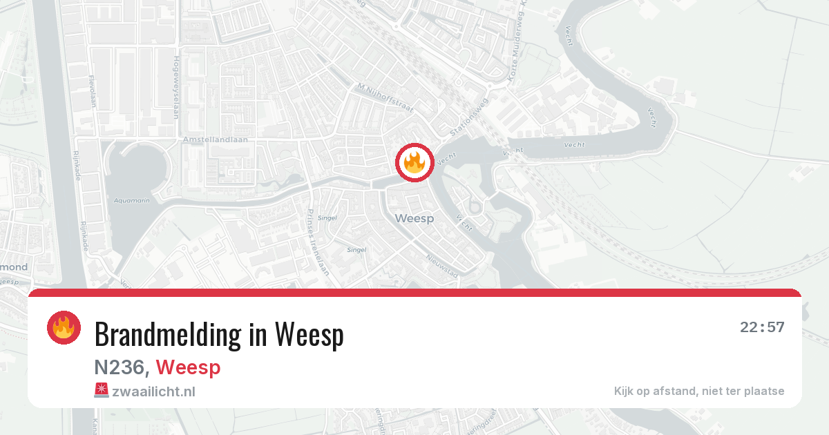 Brandmelding in Weesp — 13 jul 2026