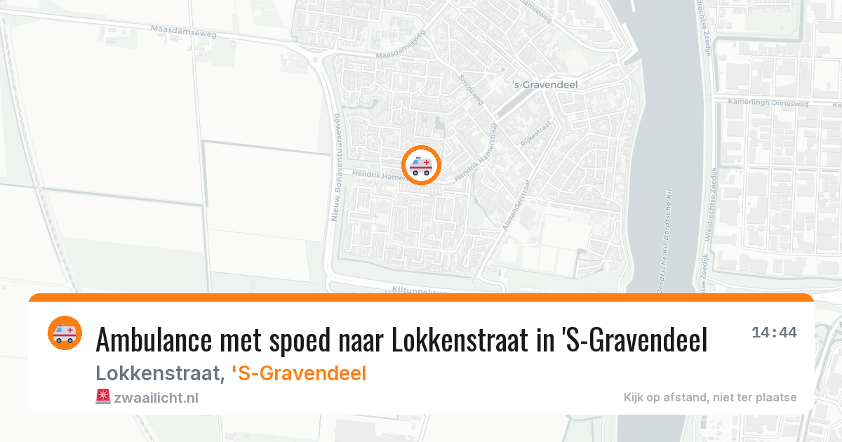 Ambulance met spoed naar Lokkenstraat in 'S-Gravendeel — 25 apr 2026
