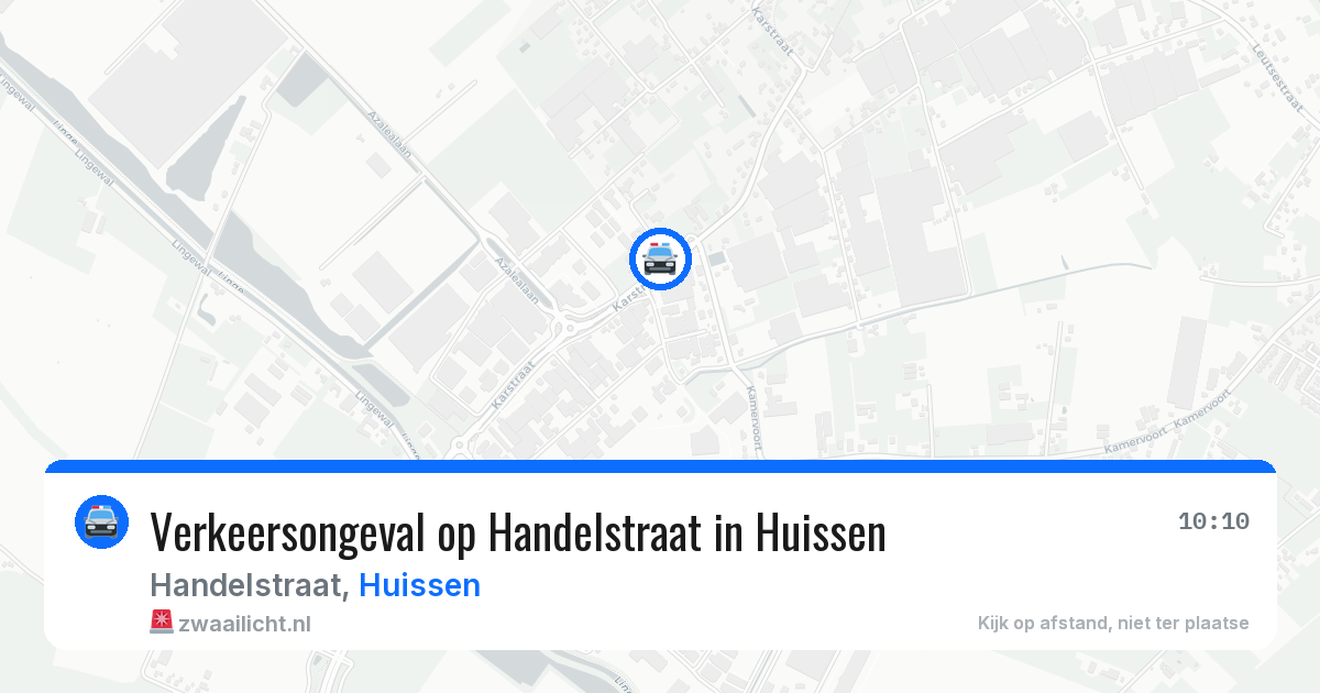 Verkeersongeval op Handelstraat in Huissen — 3 jun 2026