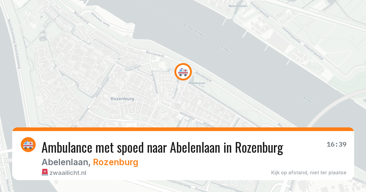 Ambulance met spoed naar Abelenlaan in Rozenburg — 2 aug 2026