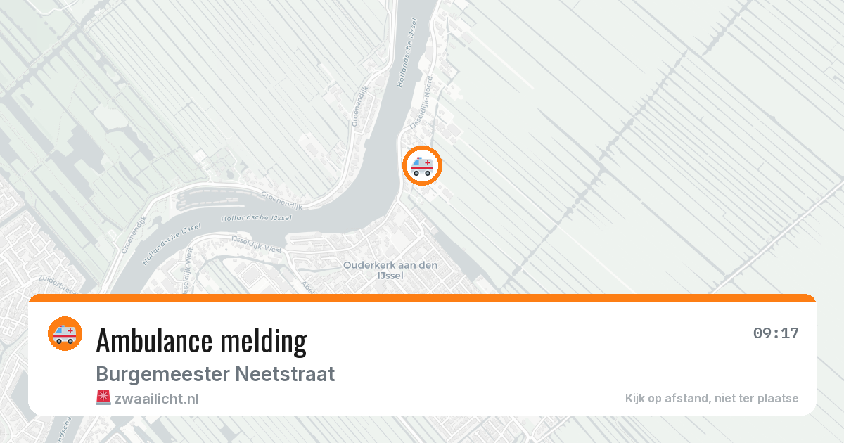 Ambulance melding — 26 jan 2026