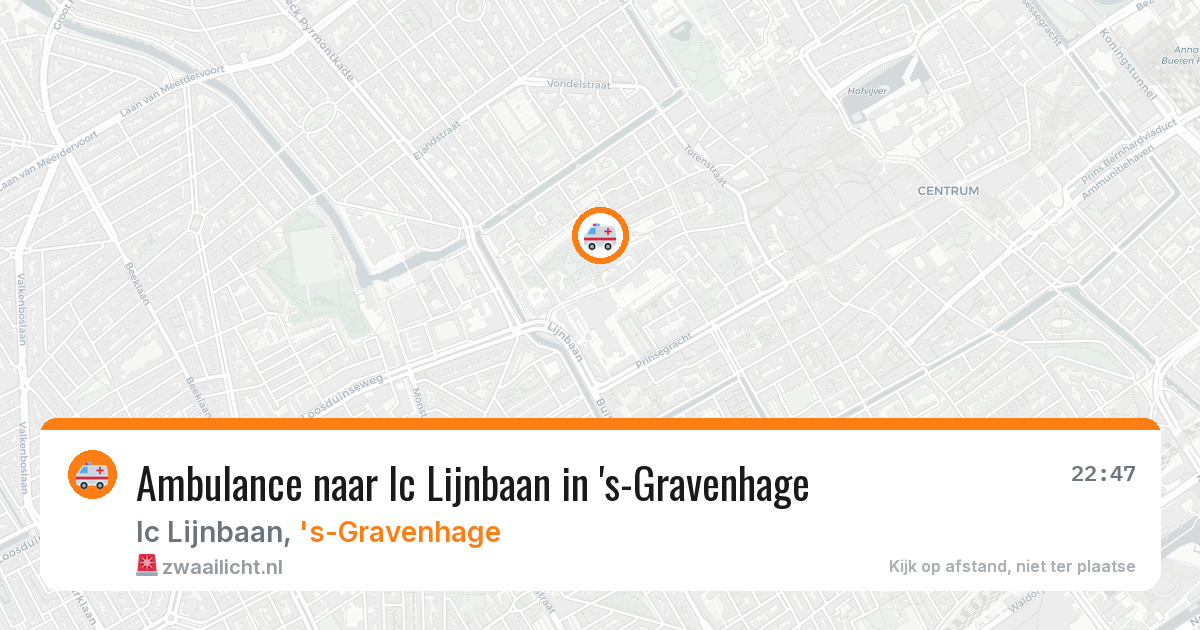 Ambulance naar Ic Lijnbaan in 's-Gravenhage — 5 feb 2026