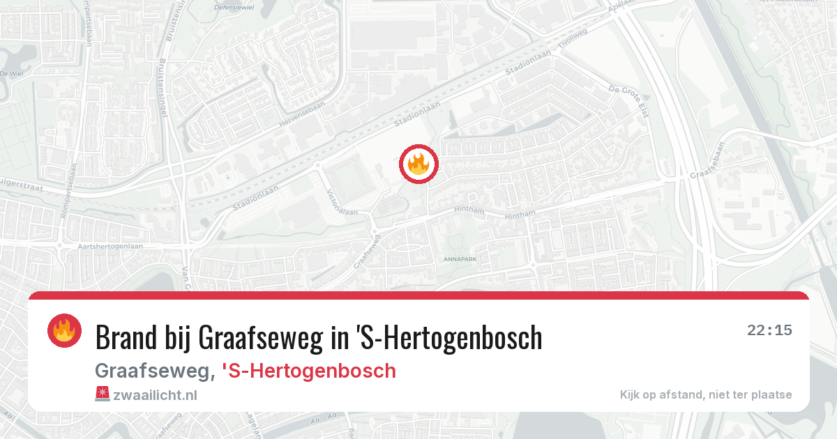 Brand bij Graafseweg in 'S-Hertogenbosch — 19 jun 2026