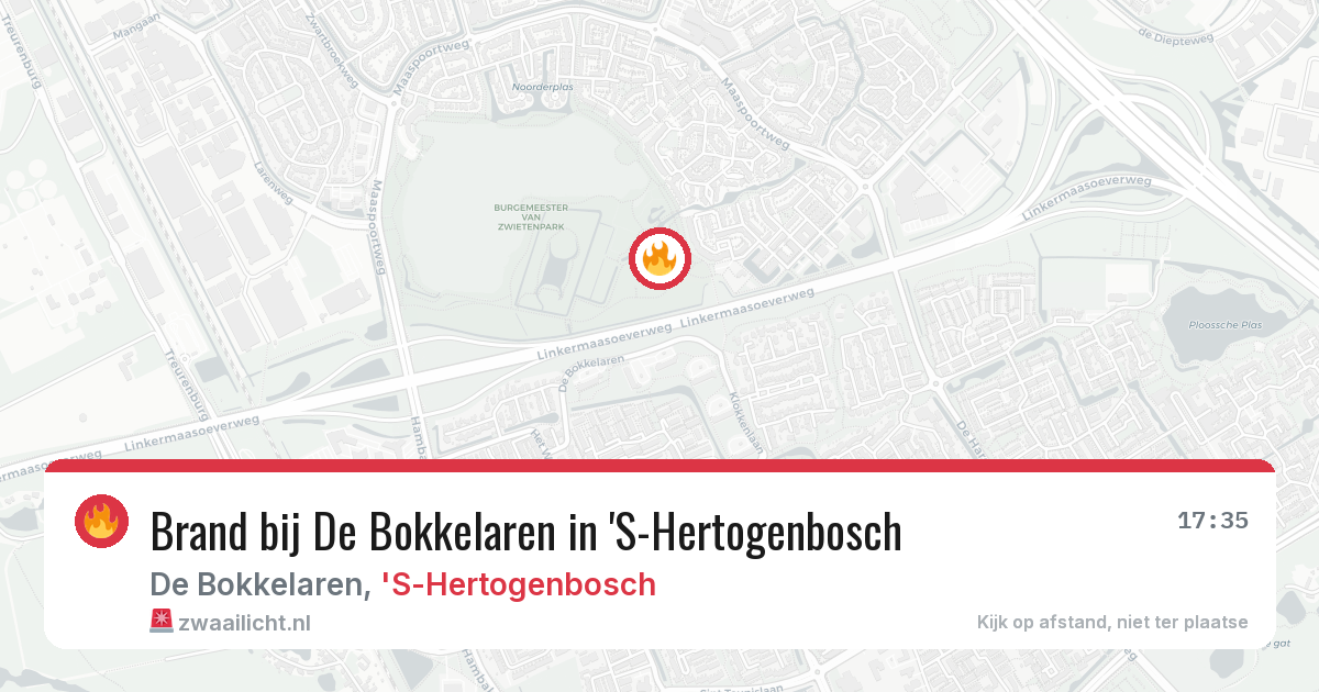 Brand bij De Bokkelaren in 'S-Hertogenbosch — 28 jun 2026