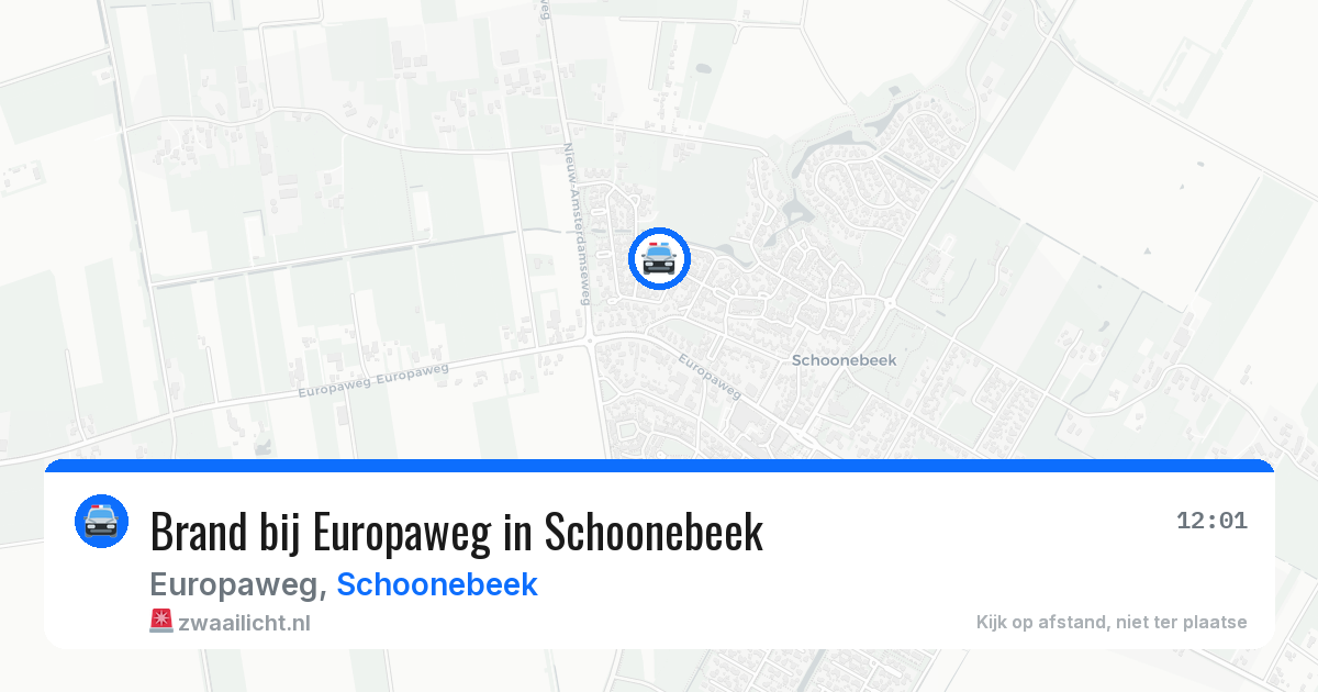 Brand bij Europaweg in Schoonebeek — 23 apr 2026