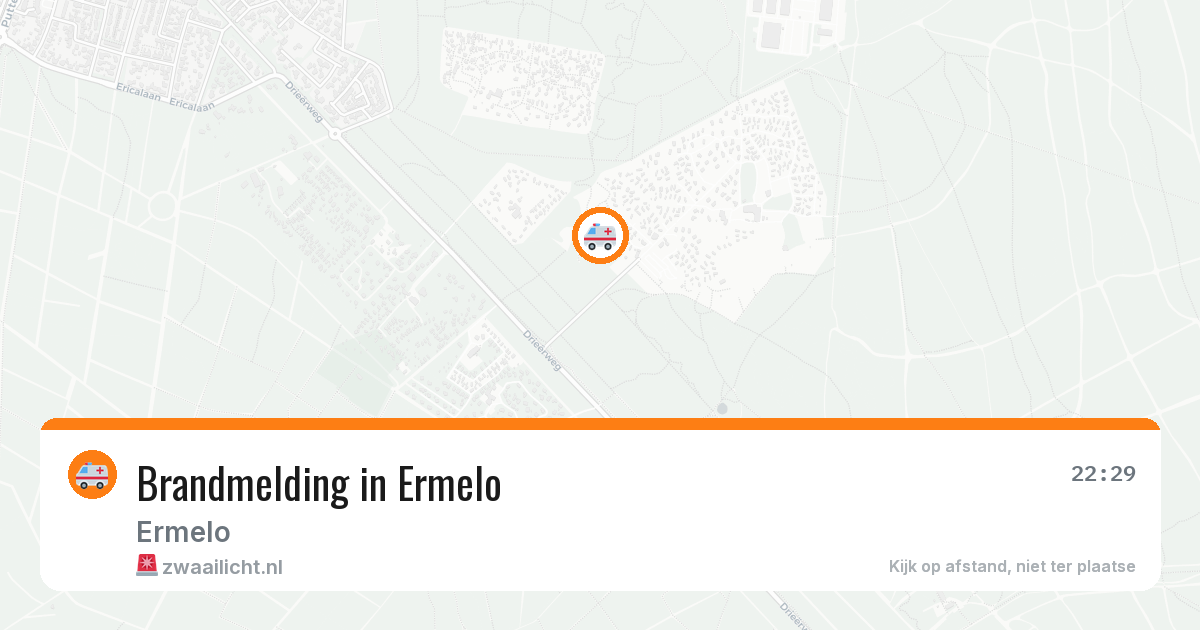 Brandmelding in Ermelo — 1 aug 2026