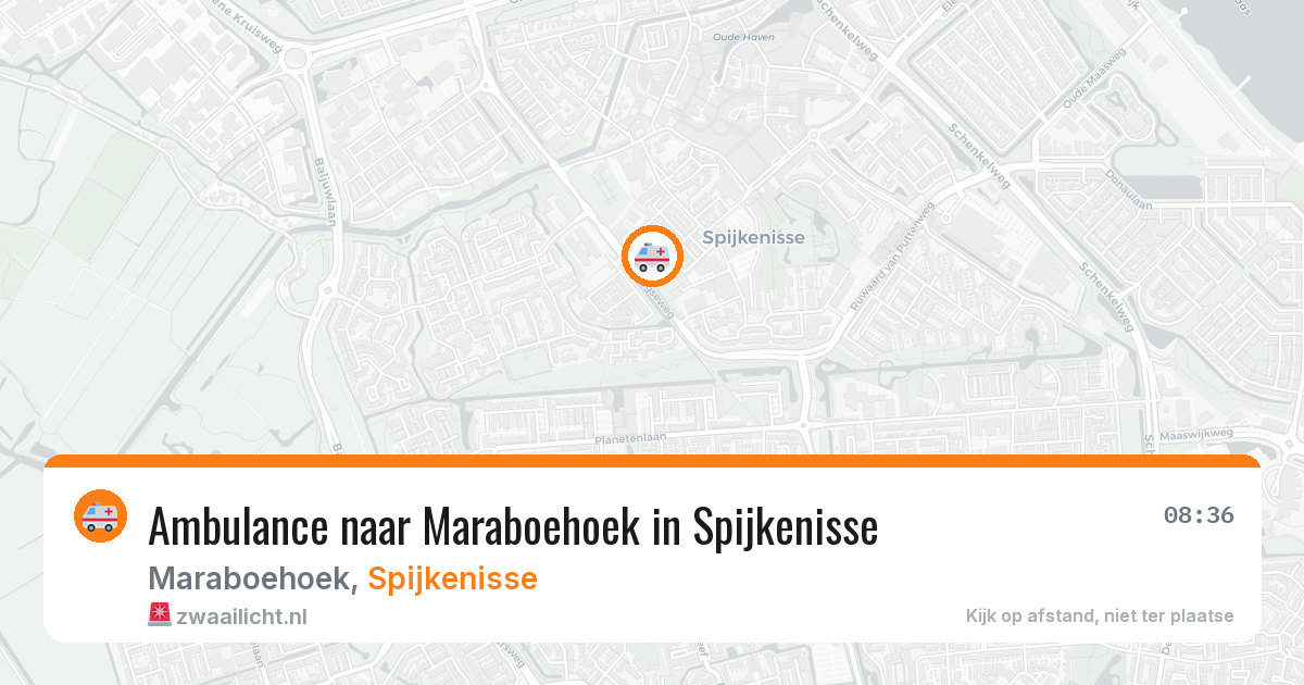 Ambulance naar Maraboehoek in Spijkenisse — 11 aug 2026