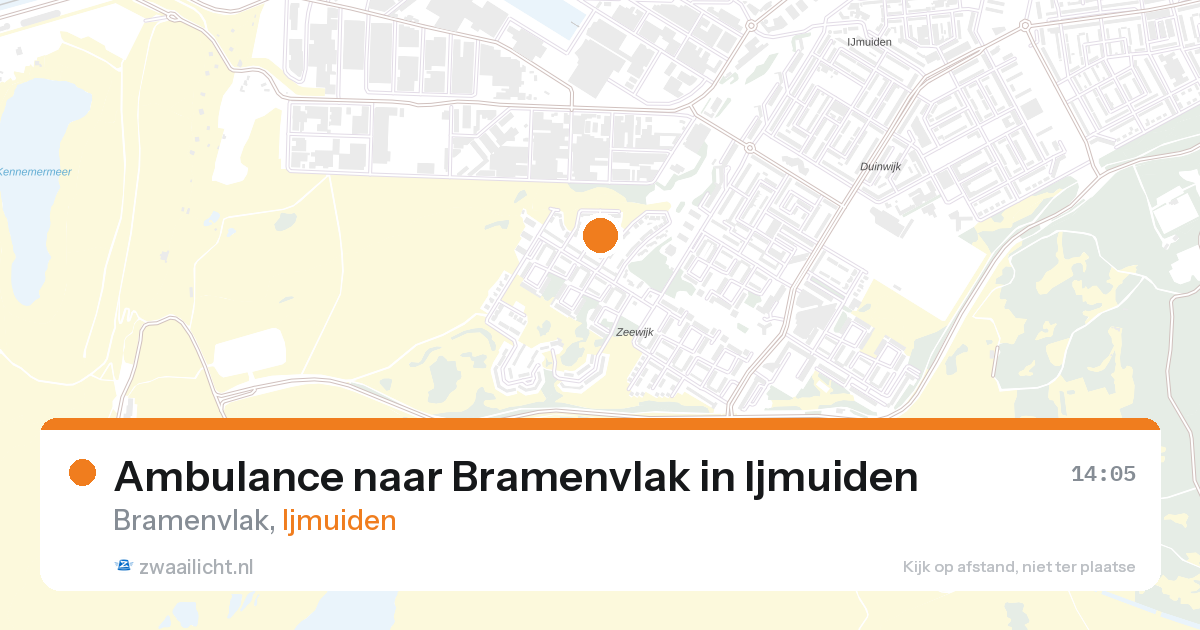 Ambulance naar Bramenvlak in Ijmuiden — 28 aug 2026